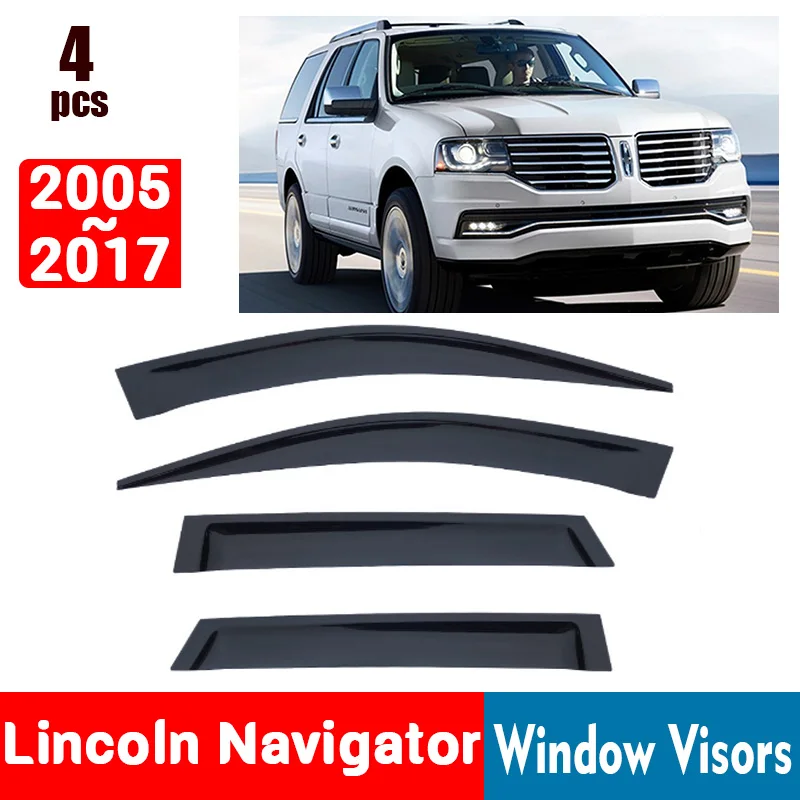 

Для Lincoln Navigator 2005-2017, оконные козырьки, защита от дождя, защита от дождя, защита от дождя, дефлектор, навес, щит, вентиляционная решетка, накладка на накладку