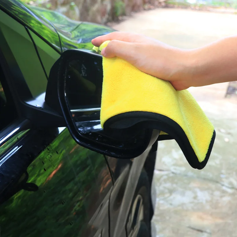 Car Wash Microfiber Towel Car Cleaning Drying Cloth Hemming Car Care Cloth Detailing Car Wash Towel For Toyota