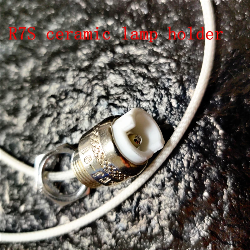

7pcs R7S lamp holder light socket wire