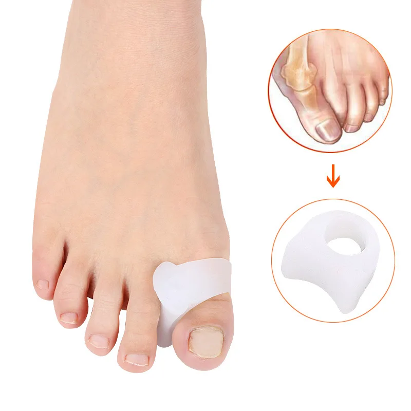 8Pcs=4Pairs Silicone Pedicure Toe Separator Thumb Orthopedic Finger Protector Protetor De Joanete Hallux Valgus Foot Care Tool