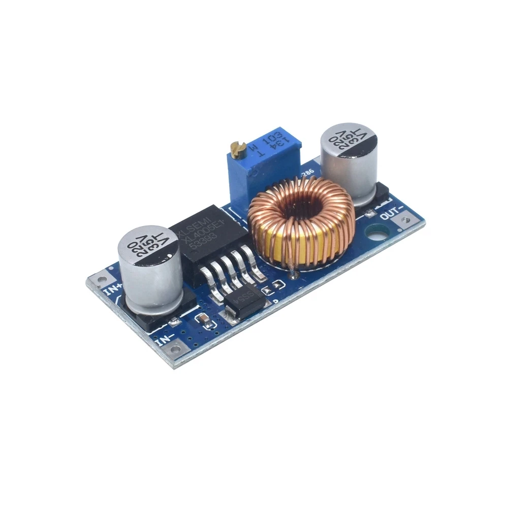 WAVGAT XL4005 DSN5000 poza LM2596 DC-DC regulowany step-down 5A 75 W moduł zasilania duży prąd dużej mocy — zdjęcie 2