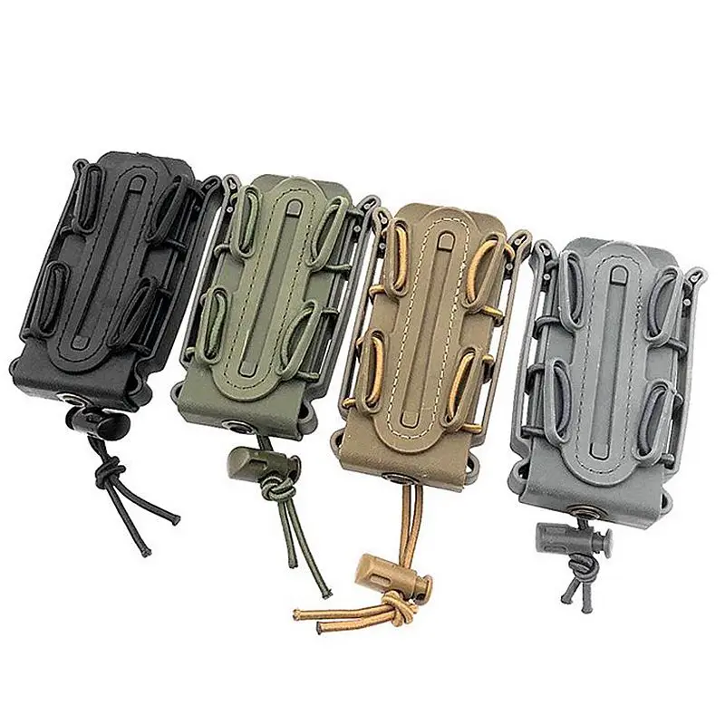 Sacchetti per riviste Soft Shell regolabili 9Mm Tactical Molle Magazine Pouch Clip da cintura sacchetto di plastica