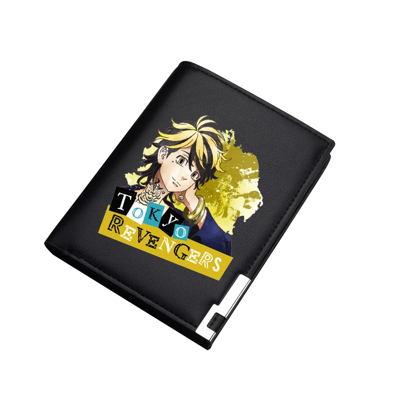 Tokyo Revengers Anime Long Coin Purses Students Money Bags Cartoon ID Card Holder Pu Leather Short Wallets