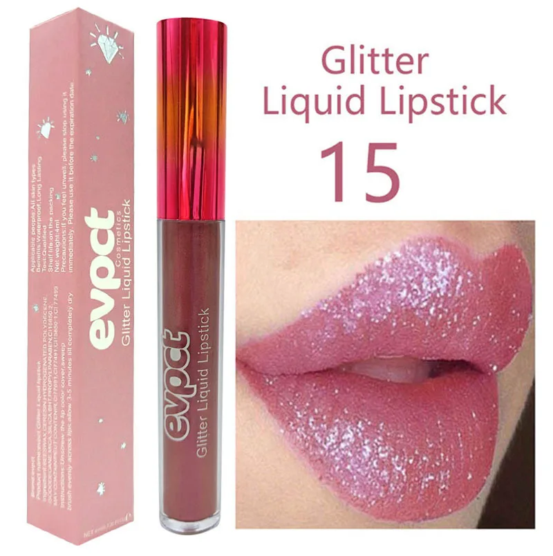 OWOSC 15 Colors Lip Gloss Long Lasting Waterproof Lip Gloss Shiny Gloss Matte Liquid Lipstick Metallic Beauty Makeup Lipstick