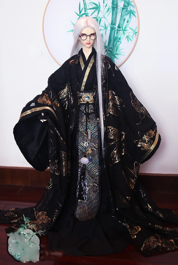 

1/3 BJD Clothes Accessories Chinese Ancient Costume Hanfu Dress Warrior Outfit For BJD/SD SD17 SSDF 70cm Strong Uncle Doll A734