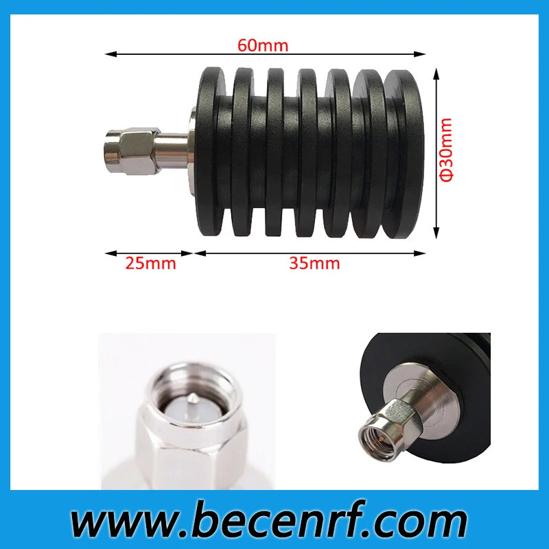 Free Shipping 10W SMA Male Coaxial Termination Load 10 Watt SMA-J Type RF dummy load 3GHz 6Ghz 50ohm Connectors