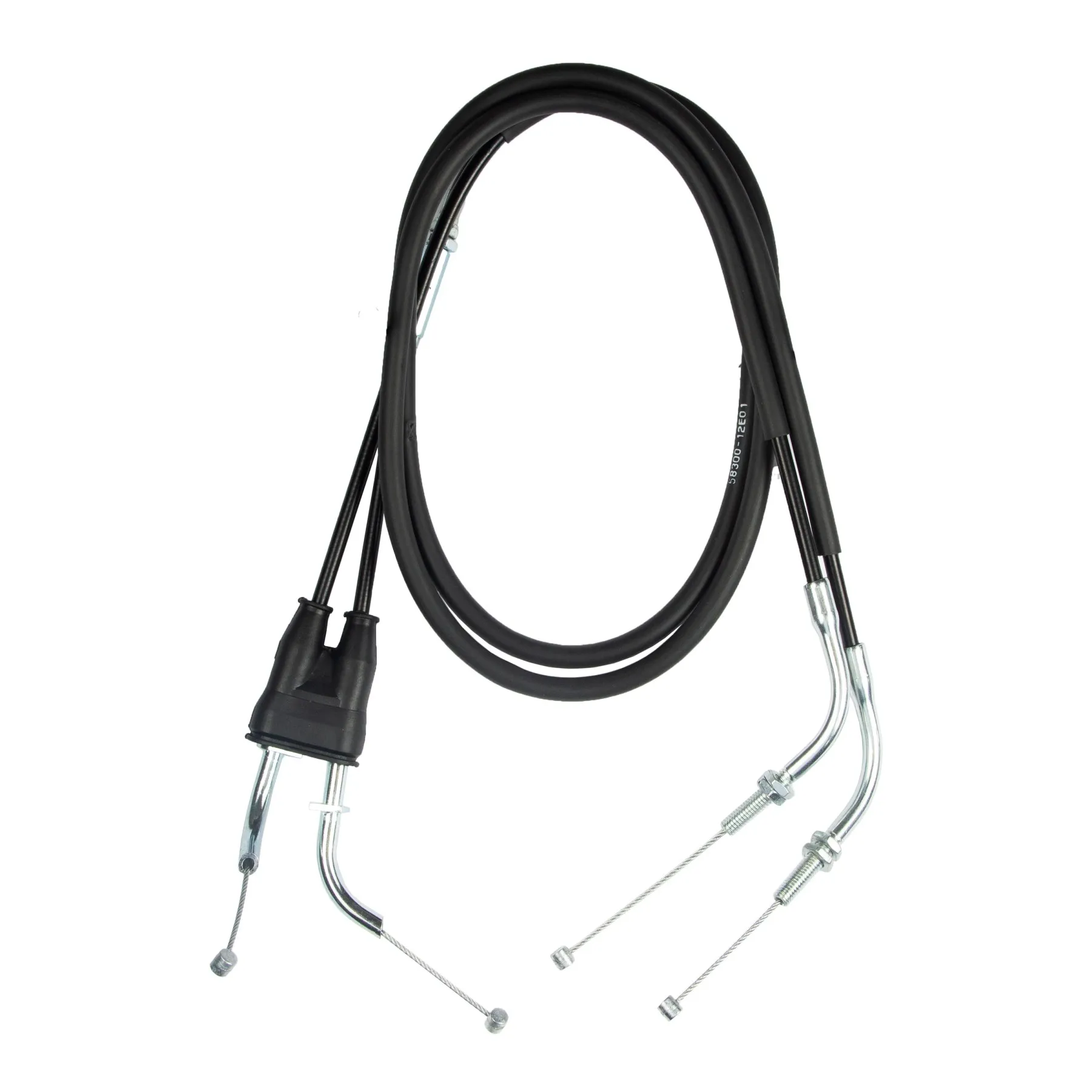 MotoMaster 58300-12E01 Throttle Cable SET A B (OPEN and CLOSE) for Suzuki DR 650 REU (1994-1995)