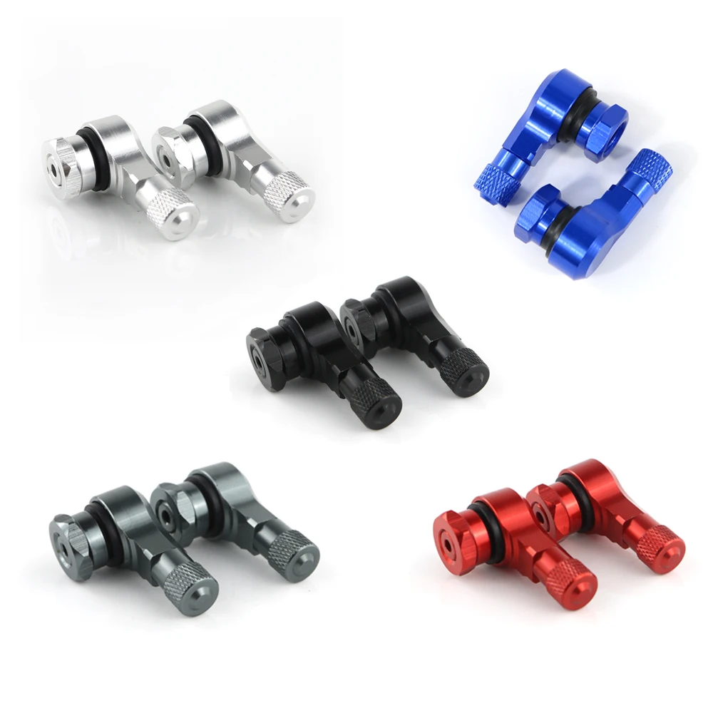 Motorcycle Front and Rear Wheel Tubeless Tire Valve Stems 90 Degree CNC 11.3mm Fit For Honda CBX1000 ProLink CBX650E