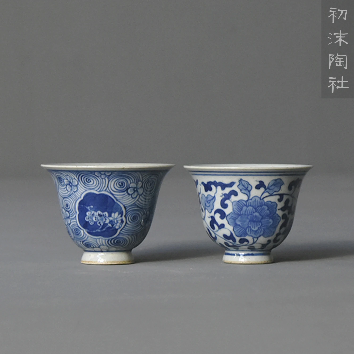 ★Foam at the beginning of the jingdezhen glaze under hand painted porcelain clay master cup goblet sample tea cup