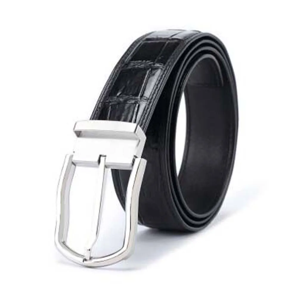 madun Thailand  crocodile leather men belt  male  belt    Stainless steel  Pin buckle  leisure  fashion male crocdile  belts