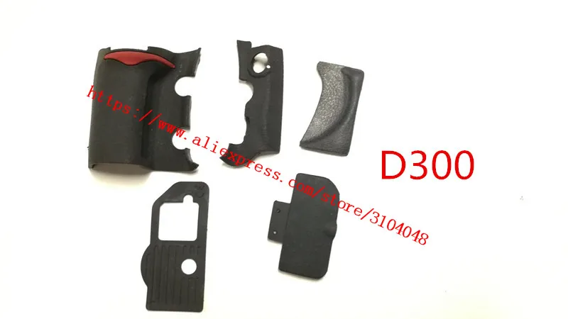NEW A Set Of Body Rubber 5 pcs Front cover and Back cover Rubber For Nikon D300 D300S Camera Replacement Repair spare parts
