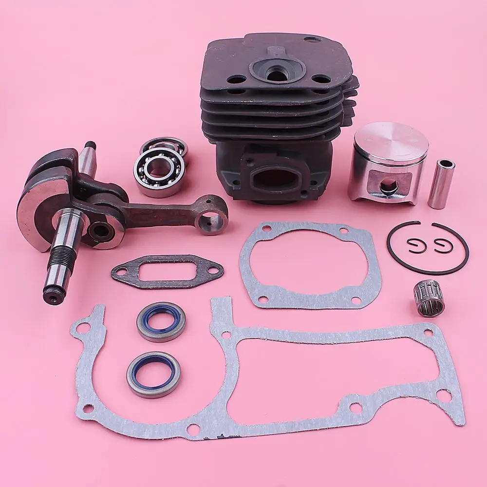 Kit de Pistão do Cilindro Cranksharft para Husqvarna 365 365 Epa Especial Motosserra 503691072 Quadrado w Óleo Selo Agulha Rolamento 48 mm