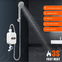 Water Heater Shower 220V Kitchen Faucet EU Plug Electric Water Heater 3500W Digital Display For Kitchen and Bathroom Water Heat