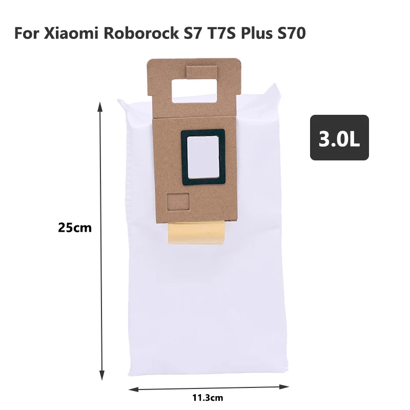 3.0L U.S. Edition ฝุ่นกระเป๋าสำหรับ XiaoMi Roborock T7 T7S T7 Plus T7s Plus S7 S7 Max S70 S75หุ่นยนต์เครื่องดูดฝุ่นอุปกรณ์เสริม