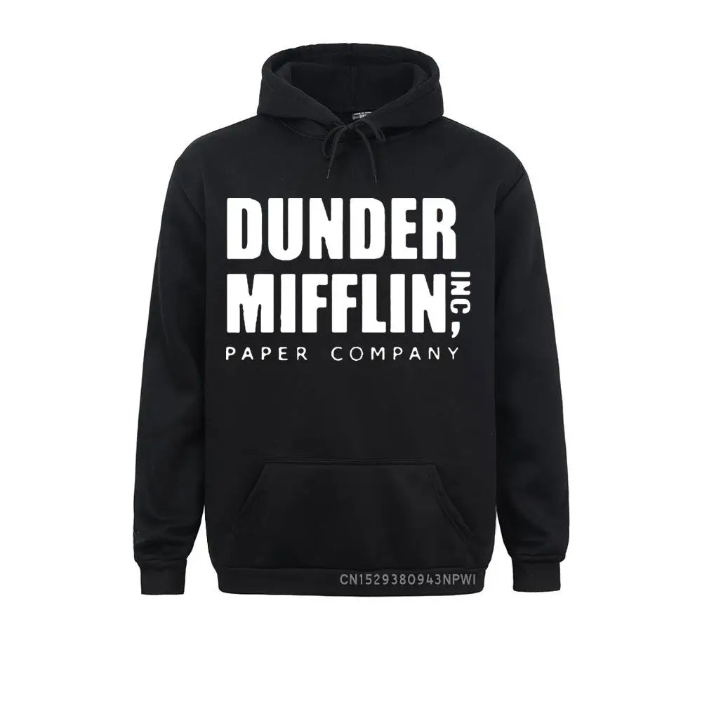 2021 Men's Long Sleeve The Office TV Show Dunder Mifflin Paper Hoodie Hooded Pullovers For Men Streetwear