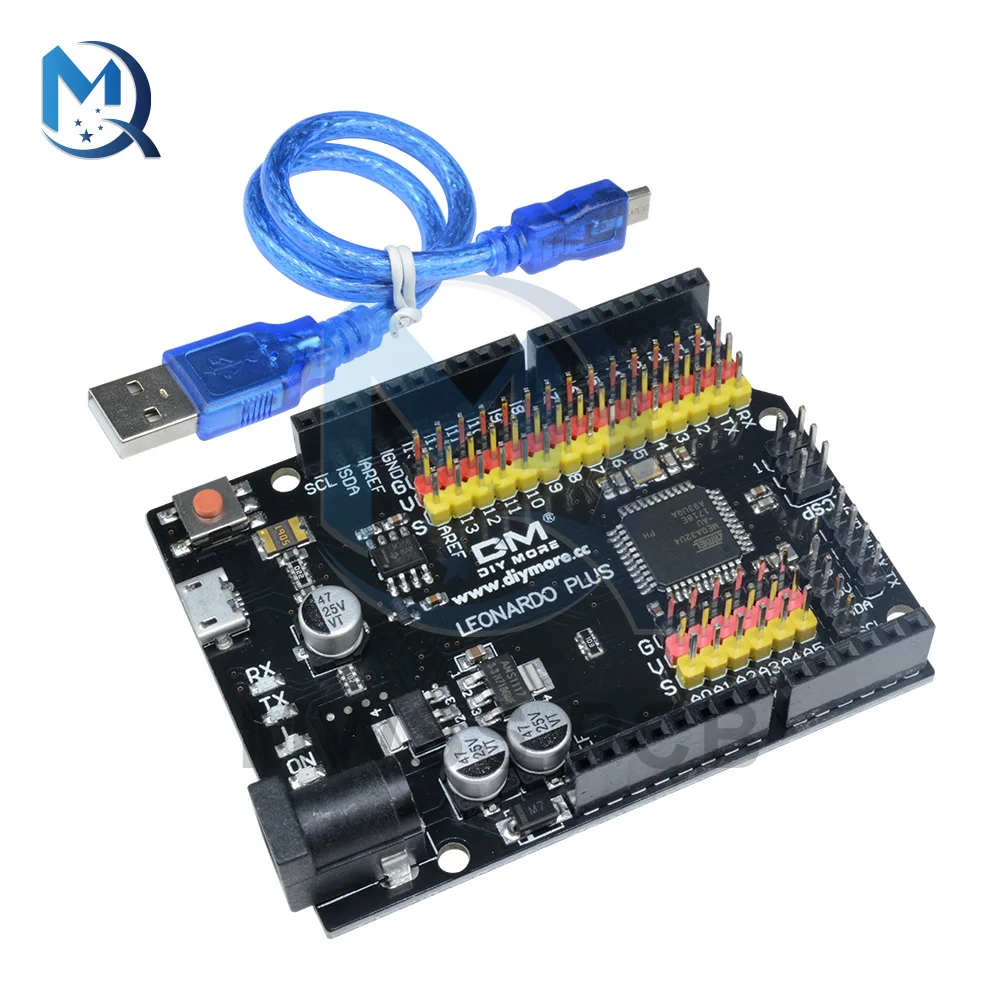 For Leonardo R3 Plus Board ATMEGA32U4-AU CH340 CH340G Microcontroller Motherboard With Cable For Arduino