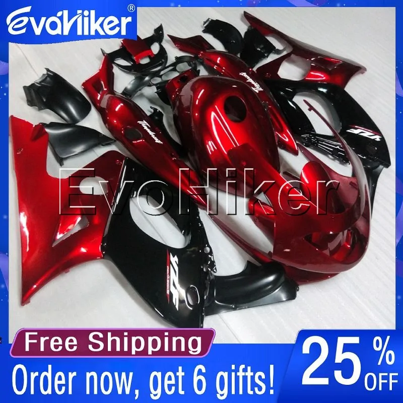 Custom motorcycle fairing for YZF600R Thunderent 1997-2007 98 99 00 01 02 03 04 05 06 ABS fairing red black +gifts