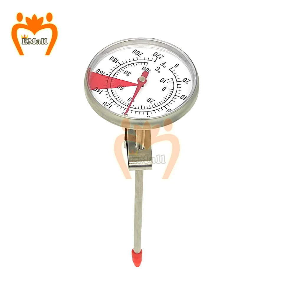 Termometro per caffè al latte da cucina in acciaio inossidabile 0-100 ℃/0-220 ° f carne acqua cibo BBQ sonda forno termometri Test