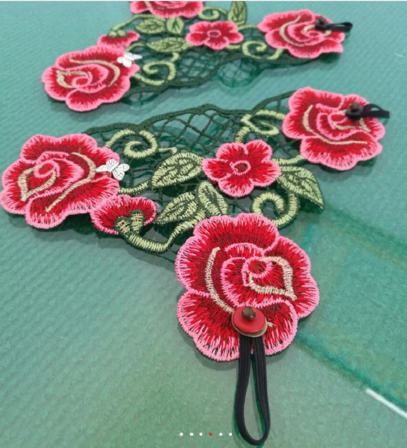 Ins High Quality Mittens Embroidery Gloves Autumn Winter Women\'s Warm Gloves Knitted Adult Embroidery Gloves