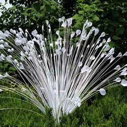 PVC Kunstplant Witte Pauw Gras Bloemstuk Accessoires Riet Bladeren Ui Kerst Bruiloft Decoratie