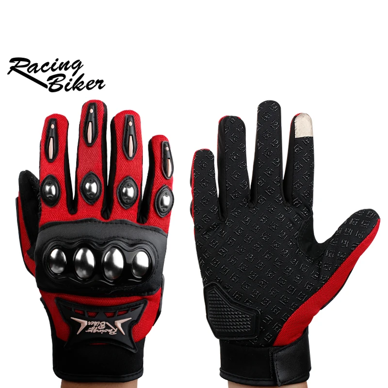 Motorcycle Gloves Breathable Full Finger Touch Screen Racing Gloves Outdoor Sports Protection Riding Dirt Bike Gloves Guantes