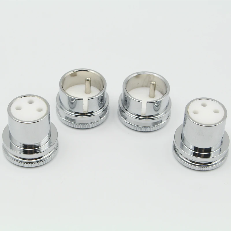 2Pcs 3Pin XLR Stecker Schutz Abdeckung Staub Kappe Shielded Anti-oxidation Lärm Stopper Gold Überzogene Kupfer Audio Adapter