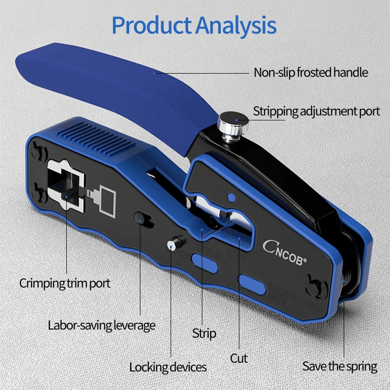 CNCOB network wire pliers set Network tool crystal head pliers professional grade genuine original multifunctional stripping