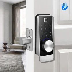 Smart Door Lock Bluetooth Deadbolt Locks TTLock APP Control Keyless Door Entry Exterior Door Password IC Cards Front Door Lock