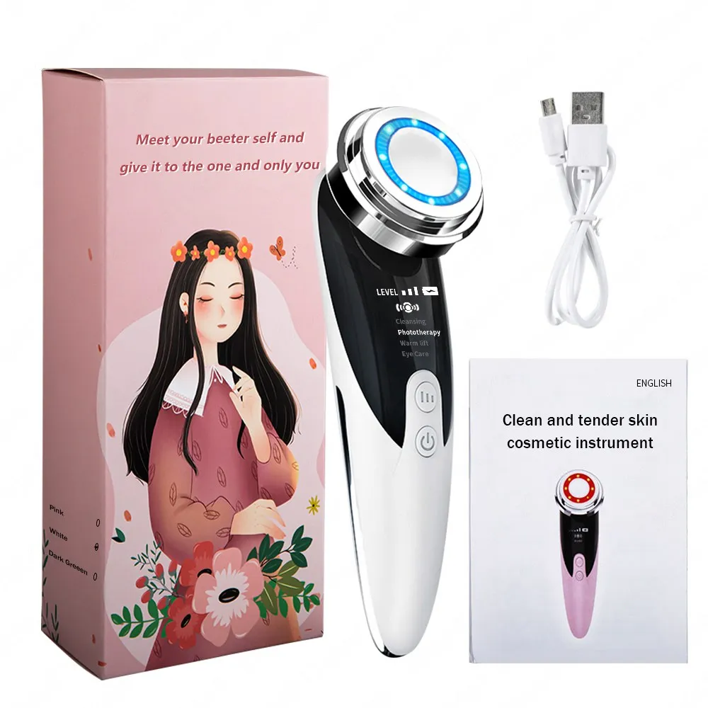 Massager For Face Massagers Microcurrents Facial Radiofrequency Ultrasonic Cleaning Mini Hifu Skin Care Beauty Face Lift Devices