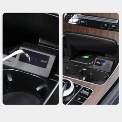 15W car phone charging is suitable for Mercedes-Benz W205 C43 C63 GLC 43 GLC63 X253 C class GLC modified charging panel