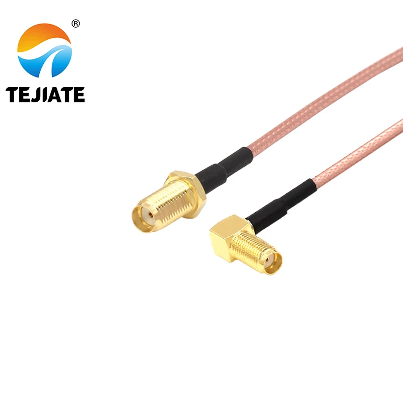 1PCS TEJIATE SMA Adapter Cable SMA-KW To SMA-KY 8-90CM 1M 1.5M 2M Length Connector RG316 Wire