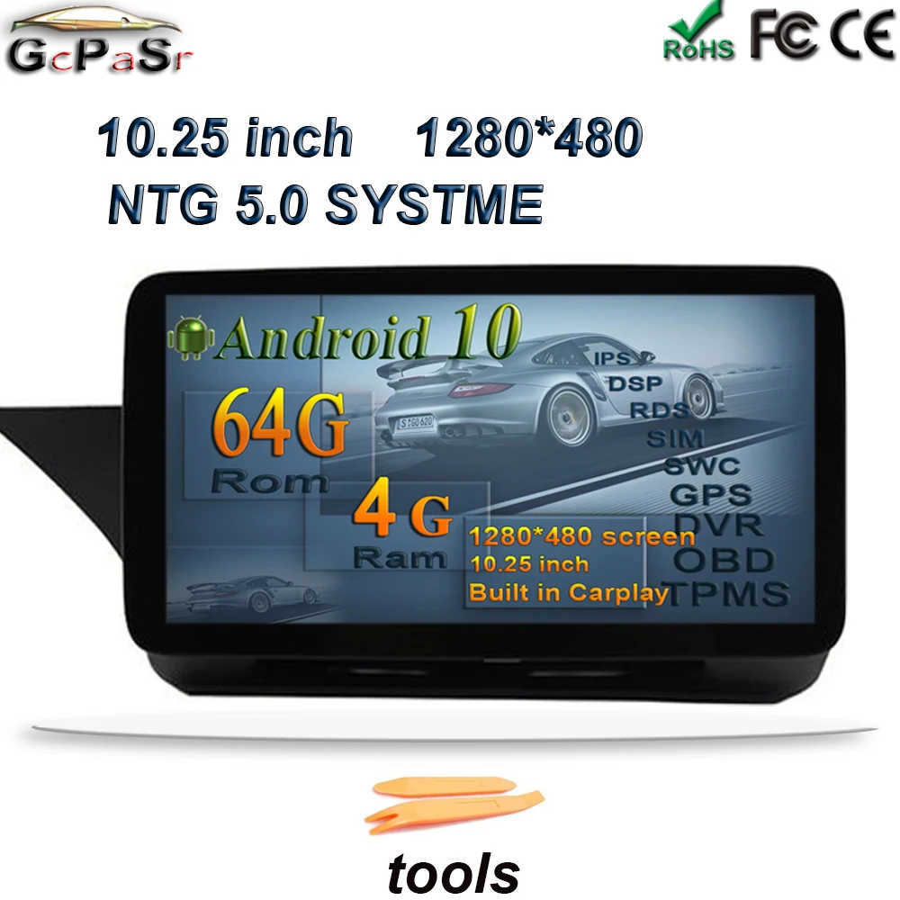 Lettore autoradio android 10 Pantalla navigazione GPS per Mercedes Benz classe E W212 2009 2010 2011 2012 2013 2014 2015