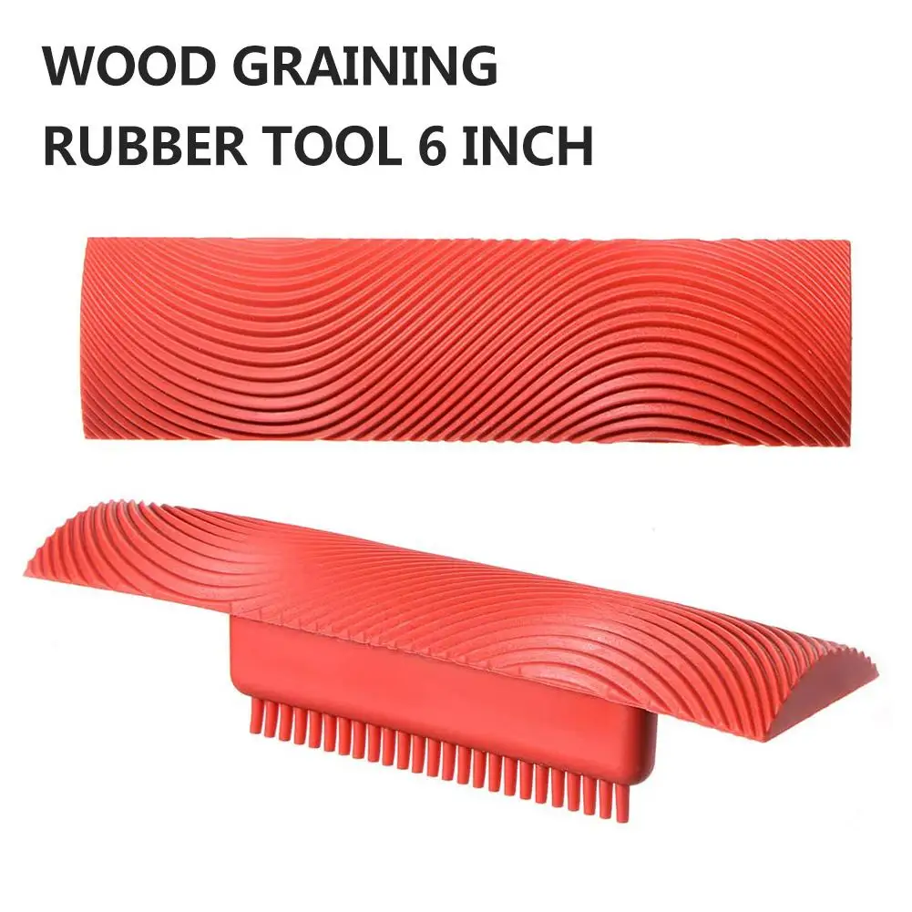 Gỗ Graining Tự Làm Dụng Cụ Giả Vân Gỗ Lăn Sơn Bàn Chải Tranh Treo Tường Bộ Dụng Cụ Treo Tường Họa Tiết Tranh Nghệ Thuật Gỗ bàn Chải