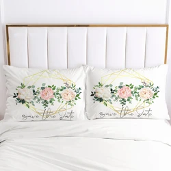 3D HD 1pc Pillow cover 50x75 50x70 50x80 Pillow case Bedding Pillowcase Pillowcover decorative for home nordic rose