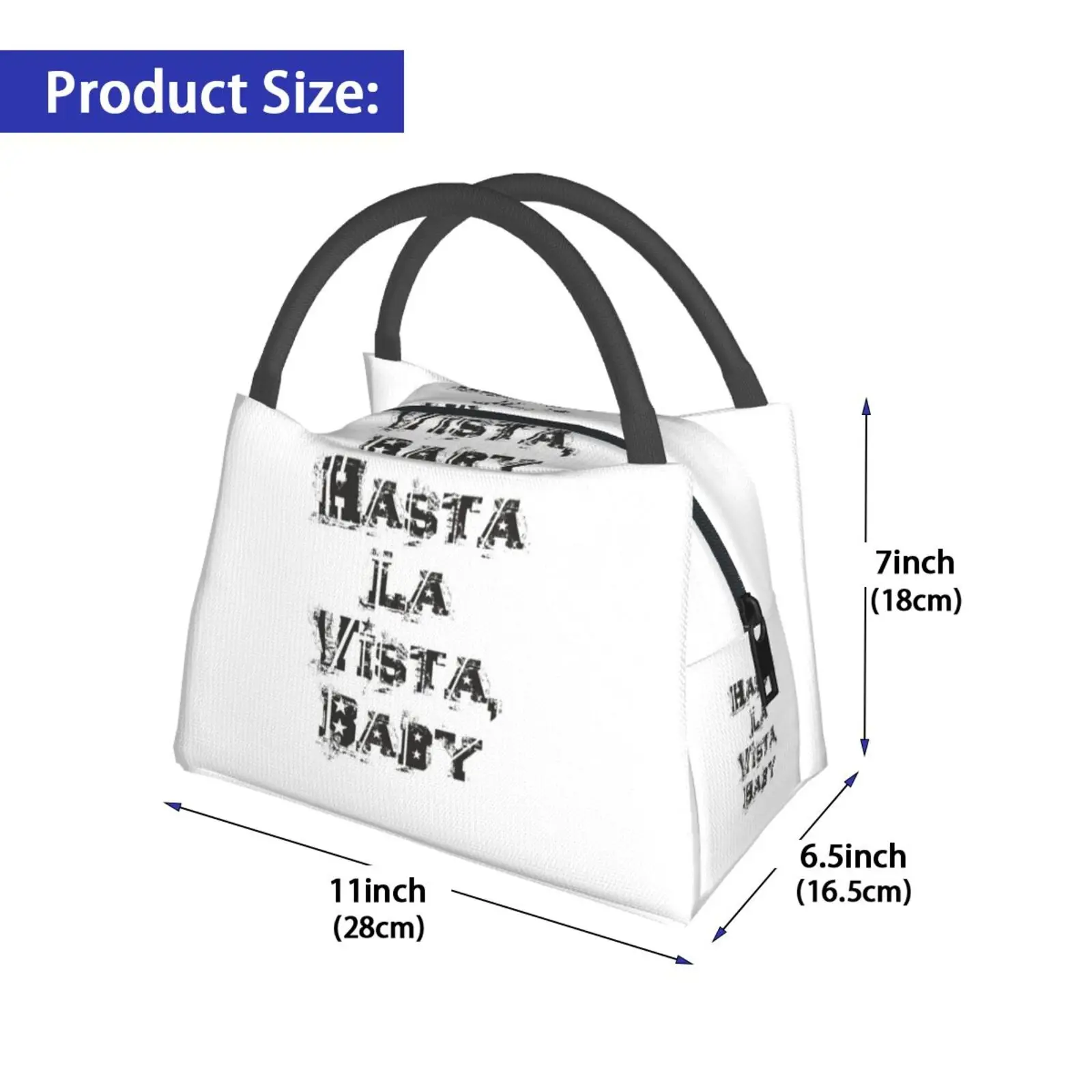 Portable Insulation Bag Hasta La Vista , Baby Hasta La Vista Baby Terminator The Inscription Phrase