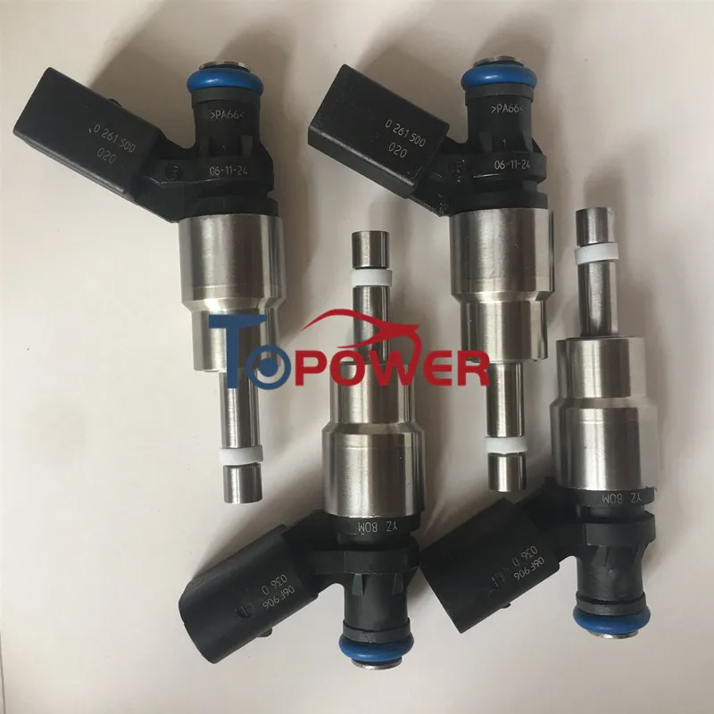 Fuel Injectors 06F906036D 0261500020 for V+W EOS Passat Jettaa Golf Touran Seatt Toledo Altea Leon Audii A3 Skodaa Nozzels