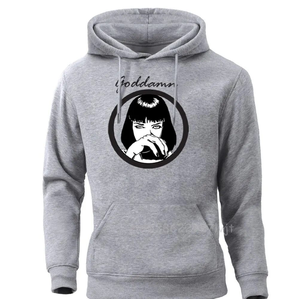 Pulp Fiction Terror Goddamn Sweatshirts Harajuku Streetwear Crewneck Hoodies Women Men Brand Tops New Round Collar Pullovers
