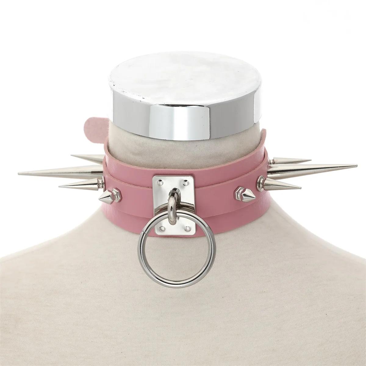 Goth Spike Choker Collar  Black Pu Leather Gothic Accessories Woman Punk Chocker Emo Cosplay Jewelry