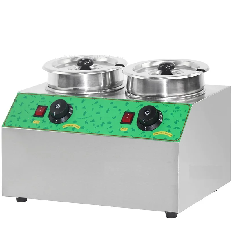 2  pot Commercial Stainless Steel Food Warmer/Kitchen soup warmer, sauce /cheese warmer