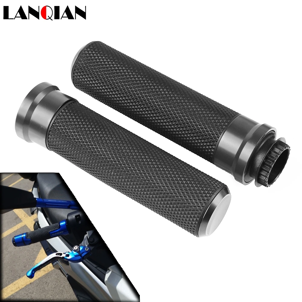 

Motorcycle Accessory Poignee Moto Aluminum Hand Grip Aluminum Plastic For suzuki sv 1000 kawasaki vn 1500 bandit 1250