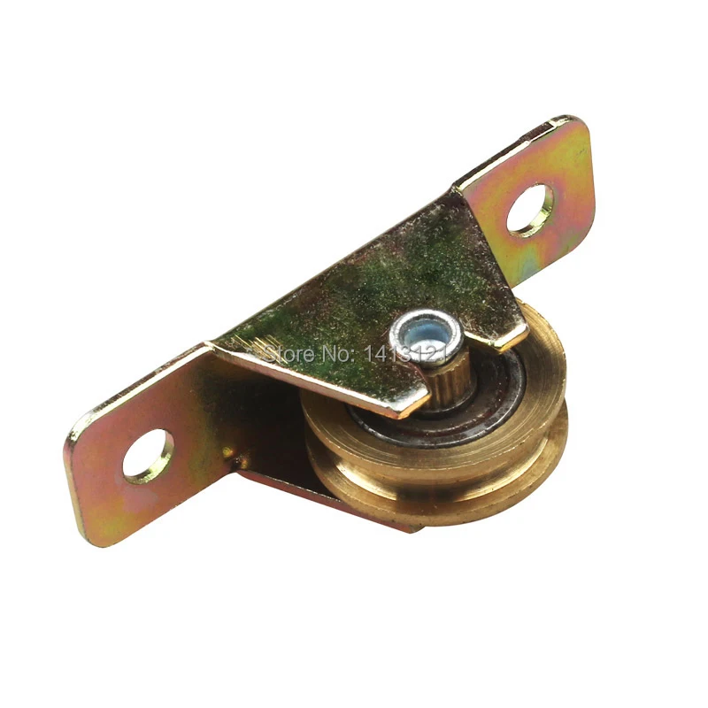 T Style Fixed Pulley Sliding Door Plastic Steel Window Roller Aluminum Alloy Wheel Muted Track Hardware Part