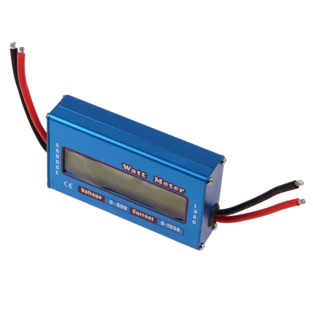 Digital Watt Meter High-accuracy Power Analyzer DC 60V 100A RC Wattmeter Balance Voltage Battery Checker Backlight LCD Digital