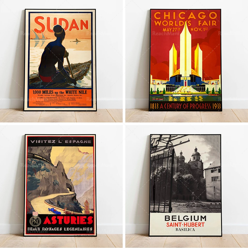 

Изображение Астурии | Винтажная настенная Художественная печать | Испания искусство | Холст | Печать плакатов