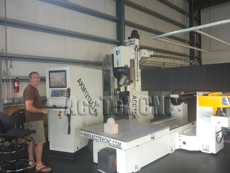Big 5 Axes Carving Wood Foam Cnc Router Machine Real Cnc 5 Axis Machining