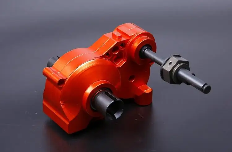 

CNC precision machining all metal gearbox assembly with differential for 1/5 ROFUN KM HPI BAJA 5B 5T 5SC