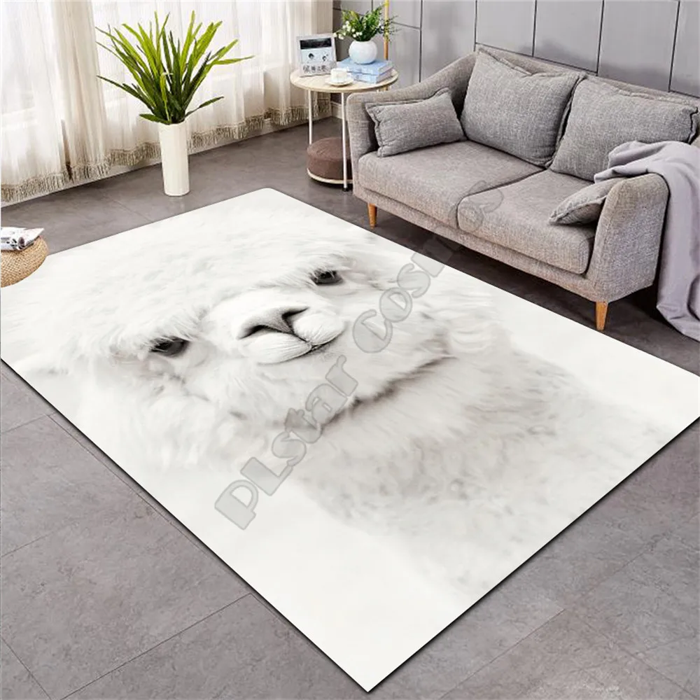 Alpaca Area Rug 3D Printed Rugs Mat Rugs Anti-slip Large Rug Carpet Home Decoration 04