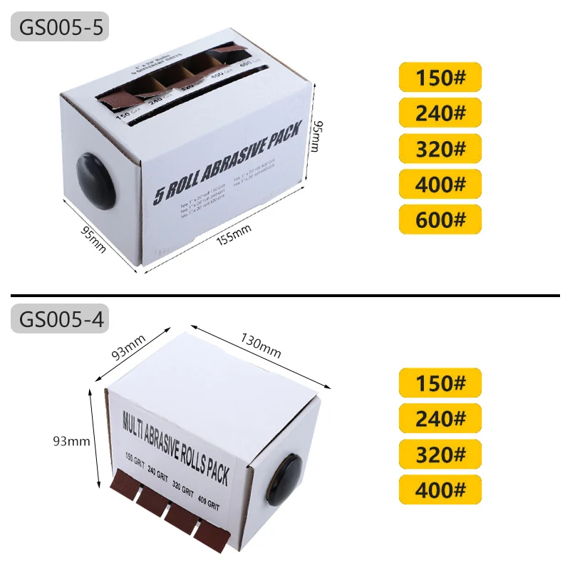 150-600 Carta Vetrata a grana 25mm * 6M di Macinazione A Secco Smeriglio Nastro Abrasivo Drawable Sabbia Rotolo di Carta per metallo, Vetro, Legno di Lucidatura Abrasiva