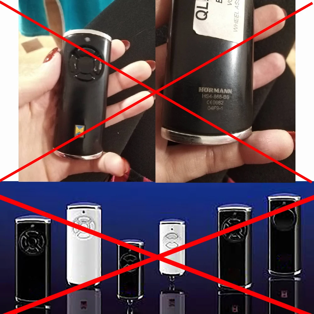 HORMANN HSM2 HSM4 HSE2 HSE4 HS1 HS2 HS4 868 Door Remote Control 3 in 1 Hormann Marantec Berner 868MHz Garage Gate Remote Control