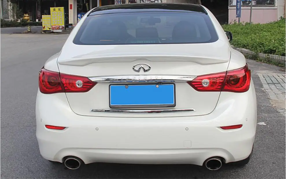 ABS Paint Car Rear Wing Trunk Lip Spoilers Fits For Infiniti Q50 Q50L 2014-2016