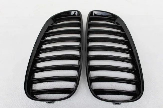 1 paar 2009-2016 Auto Enkele Lijn Glossy Black Front Nieren voor BMW Z4 E89 Auto Accessoires Mesh grill